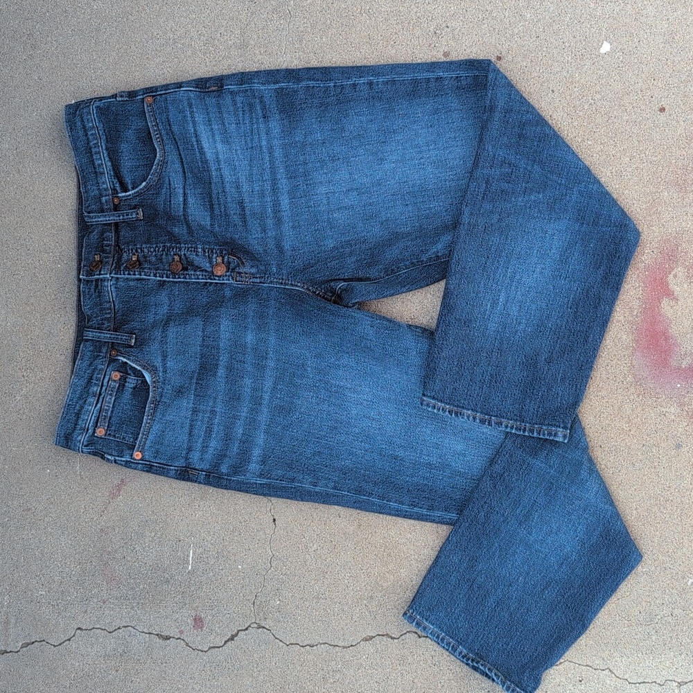 Madewell Blue Ankle Cropped Jeans